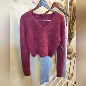 NO BOUNDARY Fuzzy Knit Sweater Sz. XL